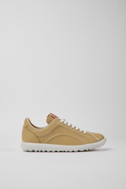 Eksklusive Camper Pelotas Xlite Beige Skinn Joggesko For Kvinner