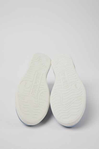 Uno Blå Nubuck Og Skinn Joggesko For Kvinner Eksklusiv Camper