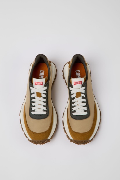 Drift Trail Vibram Flerfarget Tekstil Og Nubuck Joggesko For Kvinner Bobil Nyankomne