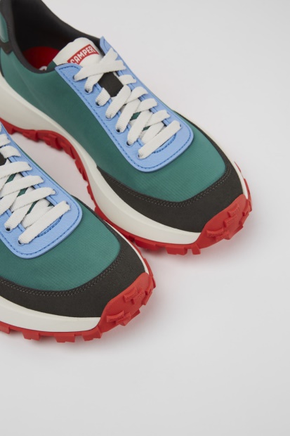 Eksklusiv Camper Drift Trail Vibram Flerfarget Tekstil Og Nubuck Joggesko For Kvinner