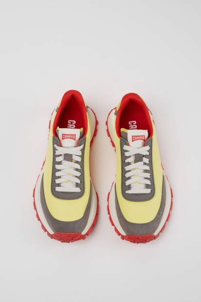 Campingvogn Design Drift Trail Vibram Flerfarget Tekstil Og Nubuck Joggesko For Kvinner