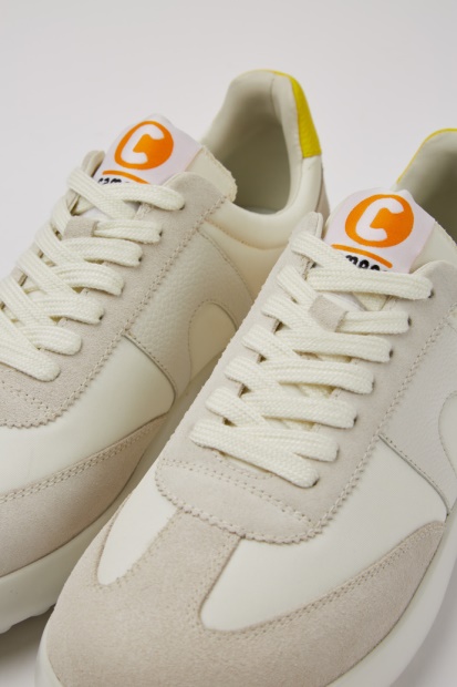 Camper Design Pelotas Xlite Hvit Nubuck Og Resirkulerte Kjæledyr Joggesko For Kvinner