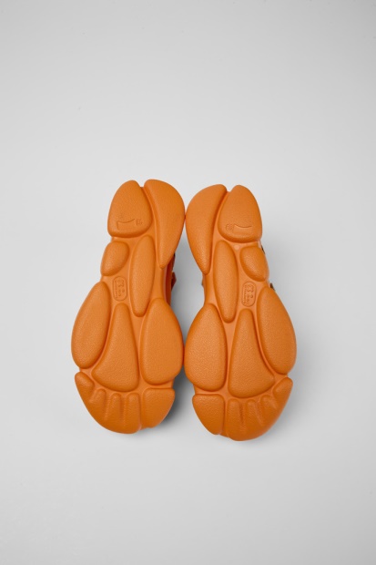 Karst Oransje Og Brune Tekstilsko For Kvinner Eksklusiv Campingvogn