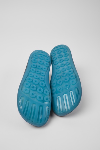 Peu Mørkegrå Og Blå Skinnsko For Kvinner Eksklusiv Campingvogn