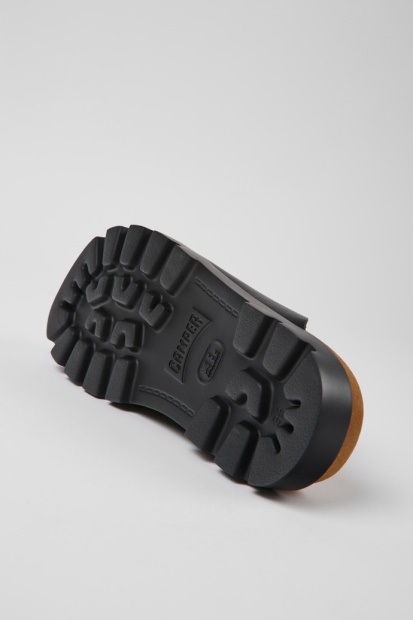 Design Brutus Sandal Svarte Skinntresko For Damecamper