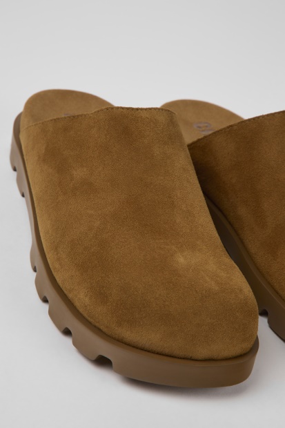 Campingvogn Design Brutus Sandal Brune Skinntresko For Kvinner