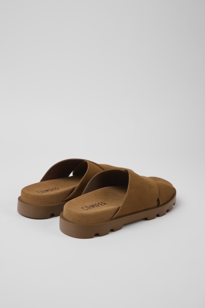 Brutus Sandal Brune Nubuck Sandaler For Kvinner Bobil Nyankomne