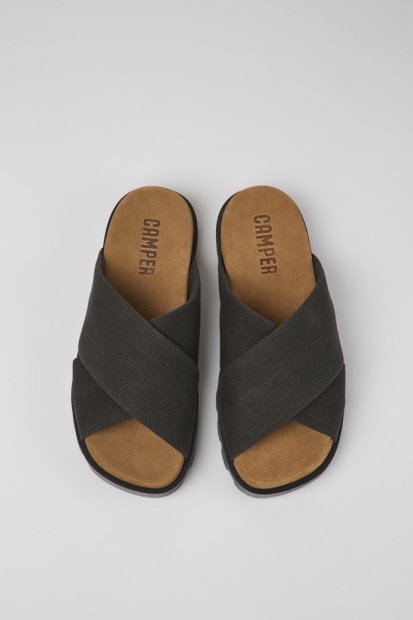 Campingvogn Design Brutus Sandal Grå Resirkulert Bomull Sandaler For Kvinner