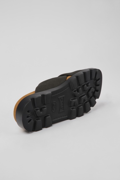 Campingvogn Design Brutus Sandal Grå Resirkulert Bomull Sandaler For Kvinner