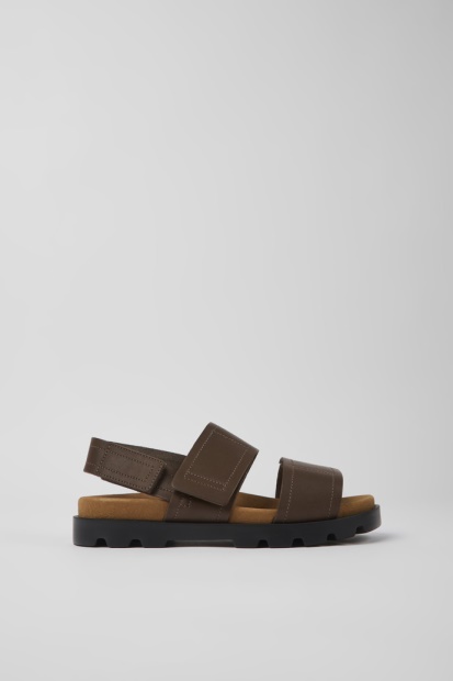 Camper Brutus Sandal Brune Skinnsandaler For Kvinner Nyankomne