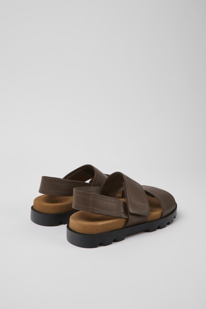 Camper Brutus Sandal Brune Skinnsandaler For Kvinner Nyankomne