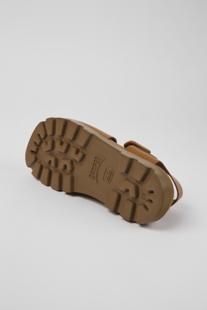 Brutus Sandal Brune Skinnsandaler For Kvinner Eksklusiv Campingvogn