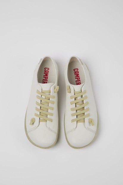 Peu Hvite Skinnsko For Kvinner Eksklusiv Campingvogn