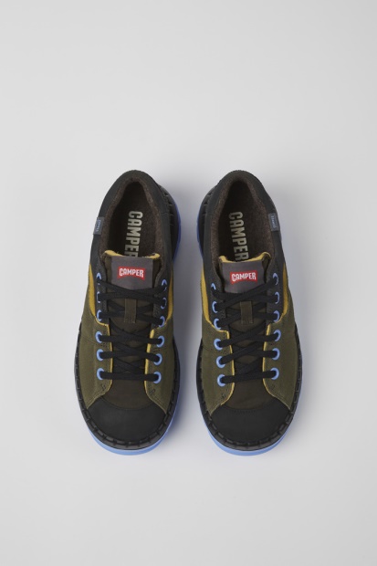 Design Teix Grønn Og Grå Resirkulerte Tekstilsko For Damecamper