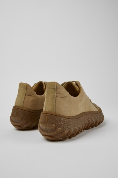 Eksklusiv Camper Ground Michelin Beige Tekstil- Og Skinnsko For Kvinner