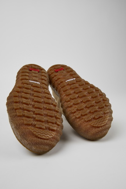 Eksklusiv Camper Ground Michelin Beige Tekstil- Og Skinnsko For Kvinner