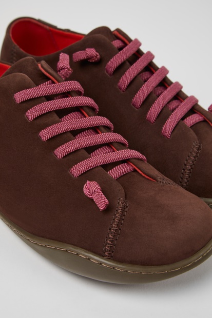 Camper Peu Brune Nubuck Sko For Kvinner Nyankomne