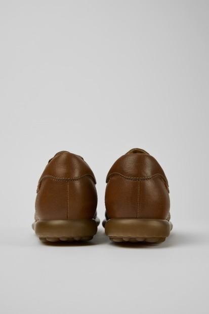 Eksklusive Camper Pelotas Brune Skinnsneakers For Kvinner