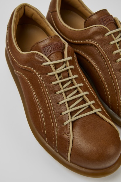 Camper Design Pelotas Brune Skinnsneakers For Kvinner