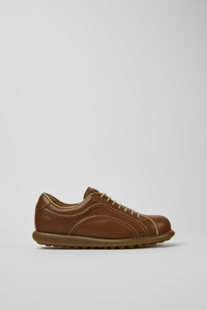 Camper Design Pelotas Brune Skinnsneakers For Kvinner