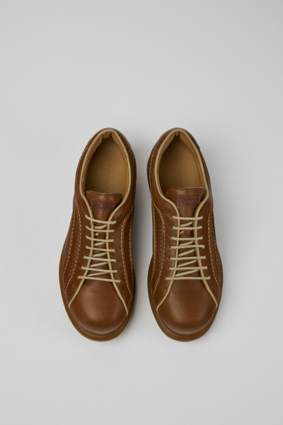 Camper Design Pelotas Brune Skinnsneakers For Kvinner