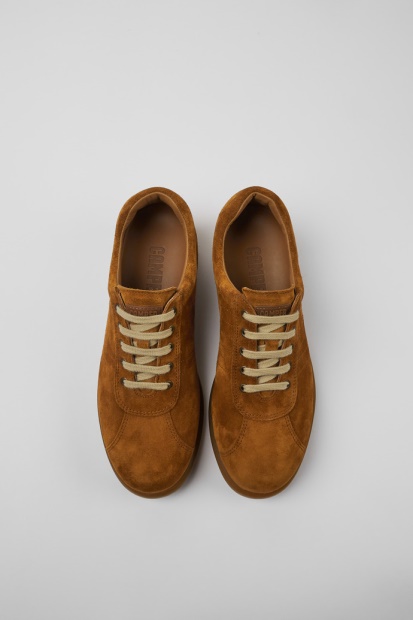 Pelotas Brune Nubuck Sneakers For Kvinner Eksklusiv Campingvogn