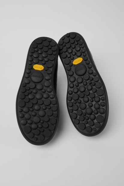 Pelotas Protect Svarte Skinn Joggesko For Kvinner Eksklusiv Camper