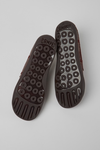 Camper Design Tvillinger Burgunder Sko For Kvinner