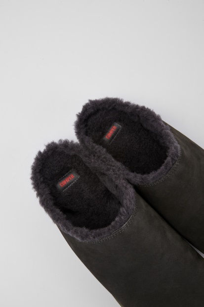 Camper Peu Mørkegrå Nubuck Sko For Kvinner Nyankomne