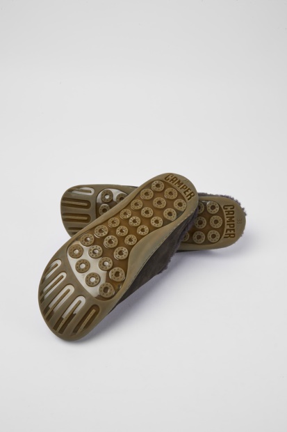 Camper Peu Mørkegrå Nubuck Sko For Kvinner Nyankomne