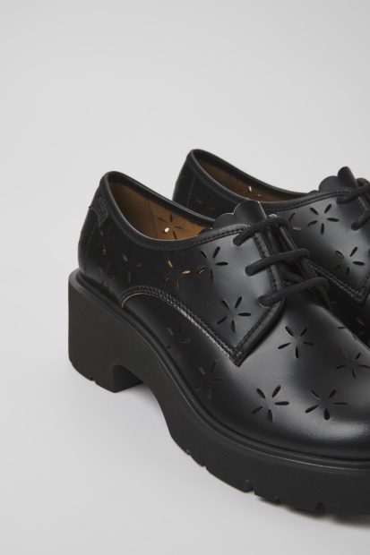 Eksklusiv Camper Milah Svarte Skinnsko Til Kvinner