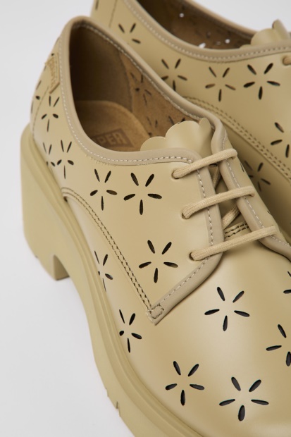 Design Milah Beige Skinnsko Til Damecamper