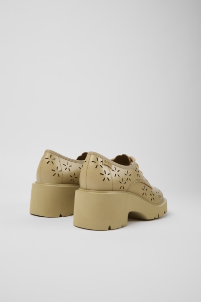 Design Milah Beige Skinnsko Til Damecamper