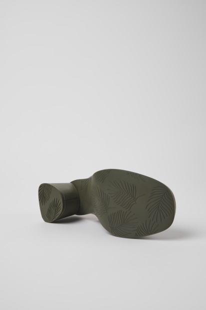 Kiara Grønt Skinn Muldyr For Kvinner Bobil Nyankomne