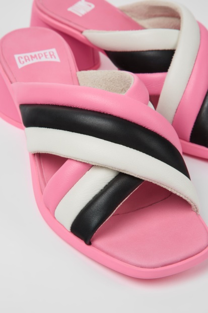 Tvillinger Flerfargede Skinnsandaler For Kvinner Bobil Nyankomne