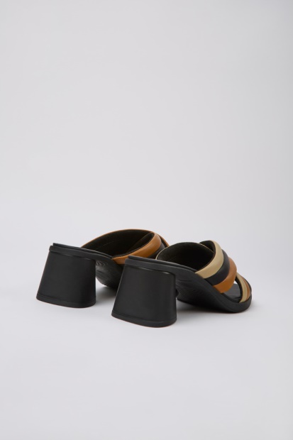 Eksklusiv Campingvogn Tvillinger Flerfargede Skinnsandaler For Kvinner