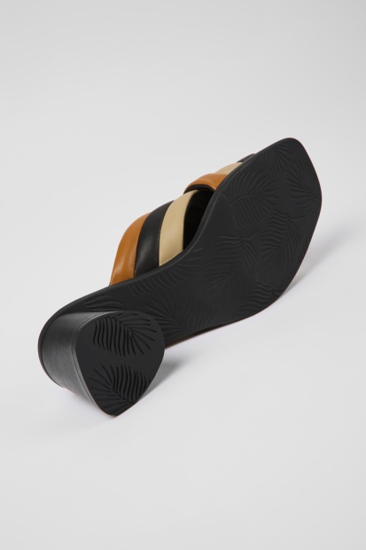 Eksklusiv Campingvogn Tvillinger Flerfargede Skinnsandaler For Kvinner