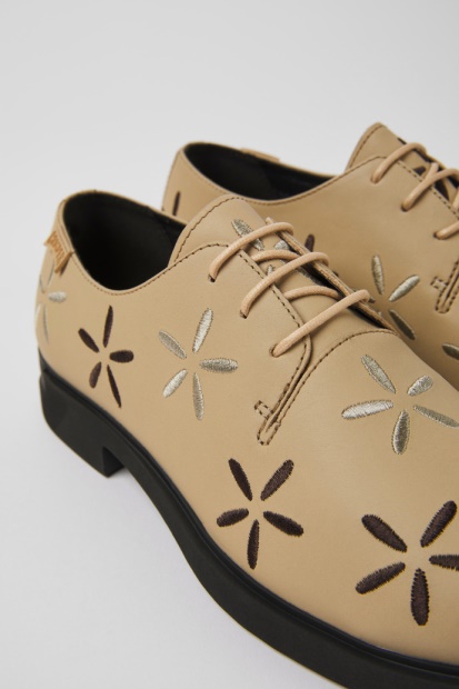 Eksklusiv Camper Twins Beige Skinnsko For Kvinner