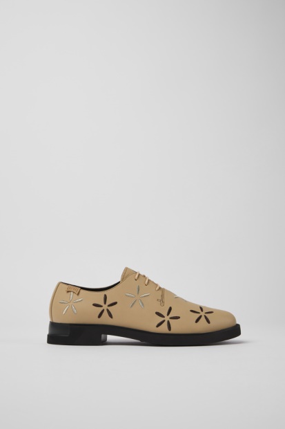 Eksklusiv Camper Twins Beige Skinnsko For Kvinner