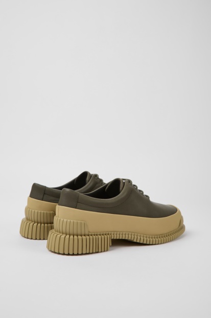 Eksklusiv Camper Pix Grønne Og Beige Skinnsko For Kvinner