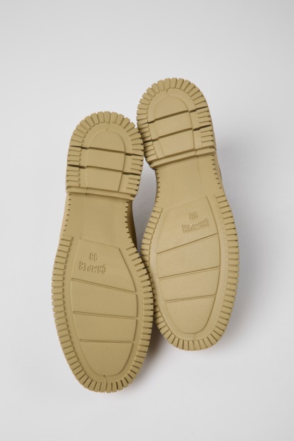 Eksklusiv Camper Pix Grønne Og Beige Skinnsko For Kvinner