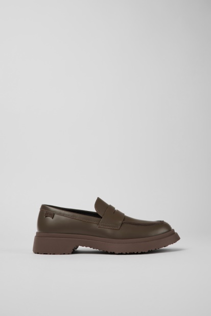 Eksklusive Camper Walden Brune Loafers I Skinn For Kvinner