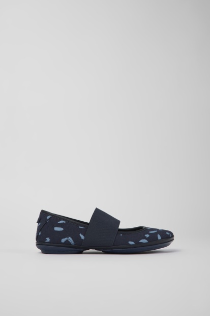 Design Riktig Flerfarget Nubuck Og Lær Ballerinaer For Kvinnelige Campingvogner