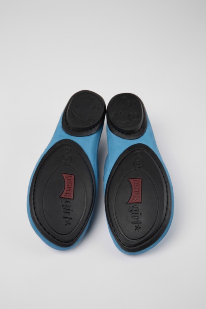 Design Riktig Blå Nubuck Sko For Kvinner Campingvogn