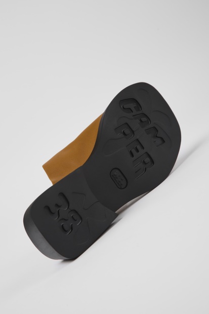 Design Tvillinger Brune Skinnsandaler Til Damecamper