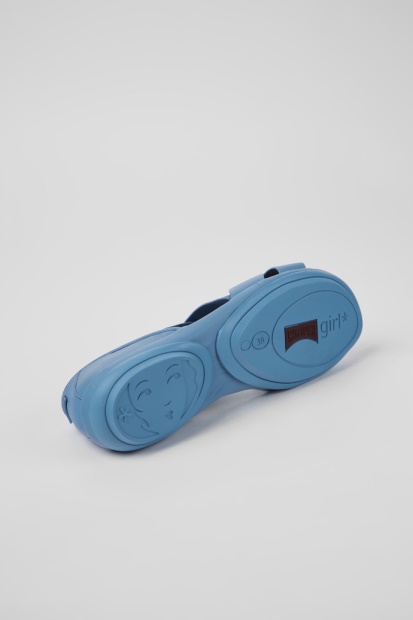 Campingvogn Høyre Blå Skinnsandaler For Kvinner Nyankomne