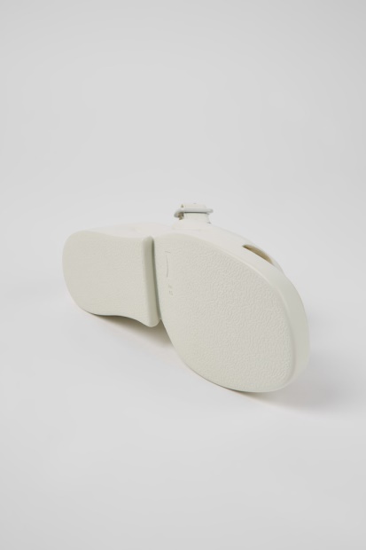 Kaah Hvite Skinnsandaler For Kvinner Bobil Nyankomne