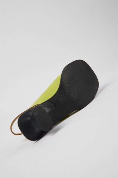 Design Dina Grønne Skinnsandaler For Kvinnelige Campingvogner