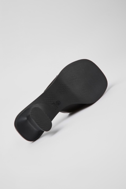 Eksklusiv Camper Din Svarte Skinnsandaler For Kvinner