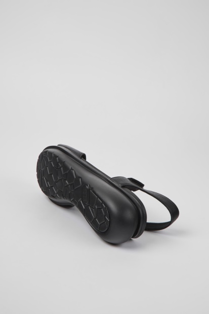 Ballong Svart Dame T-strop Sandal Campingvogn Nye Ankomster